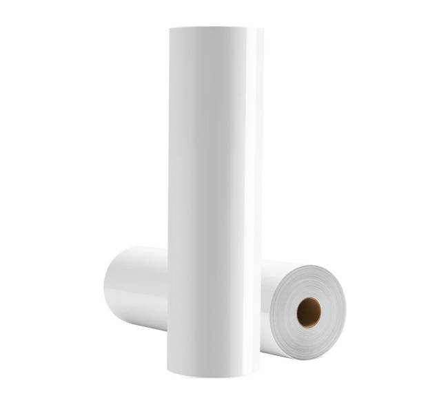 Termo plėvelė blizgi balta 30 cm x 2133 cm10