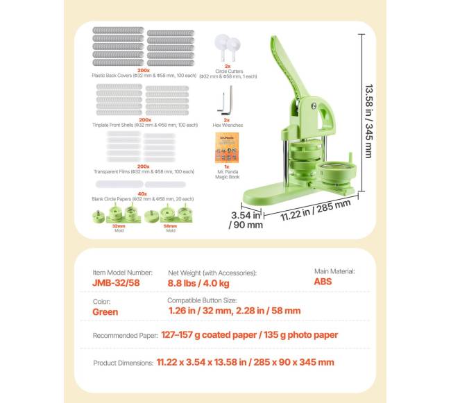 Ženkliukų gaminimo mašina 32 mm  58 mm6