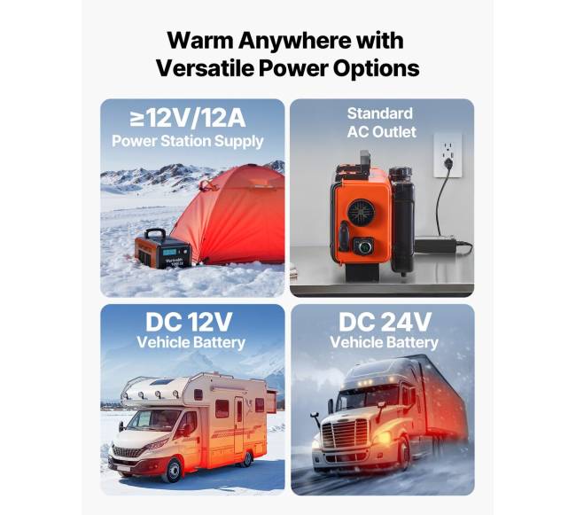 Mobilus 8KW dyzelinis oro šildytuvas su distanciniu pultu4