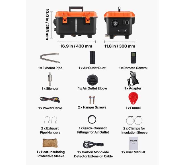 8 kW dyzelinis oro šildytuvas su nuotoliniu valdymu6