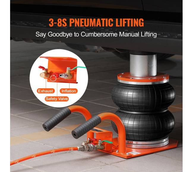 3 tonų pneumatinis domkratas sedanams3