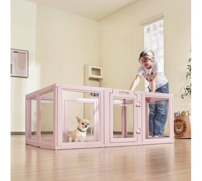 Šunų gimdybos aptvaras su langu, 154x100x60 cm7