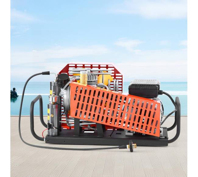 PCP oro kompresorius 4500PSI su keturiais cilindrais7