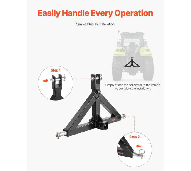 3 taškų gilės laikiklio adapteris 3000 kg5