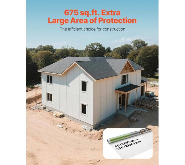 Namų apvyniojimas 2740 x 22860 mm garo barjeras1