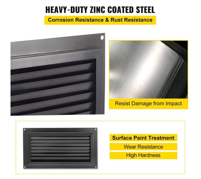 rūsio grindų užtvindymo ventiliacijos anga 20x40 cm2