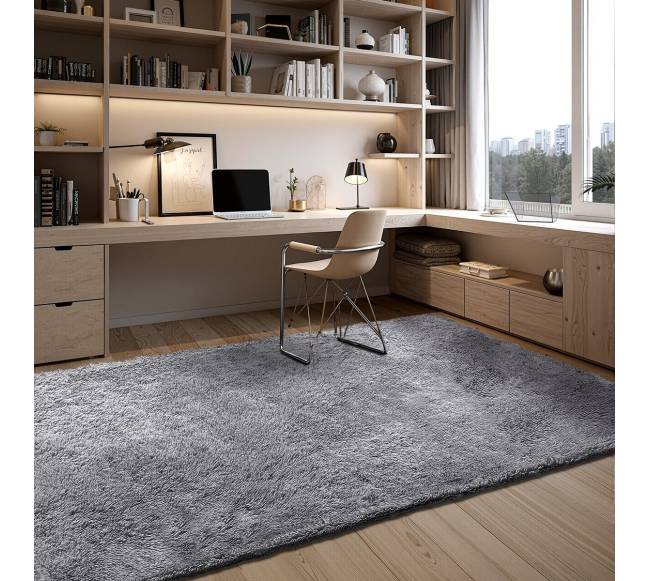 Pliušiniai kilimai vidaus naudojimui, dūminės pilkos 2.44 x 3.05 m7