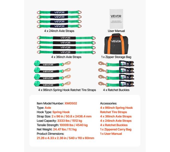 Ratų stabilizavimo ir tvirtinimo rinkinys6