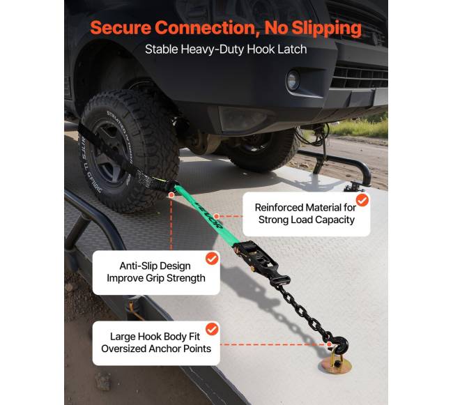 Ratų blokavimo diržų komplektas su laikikliais4