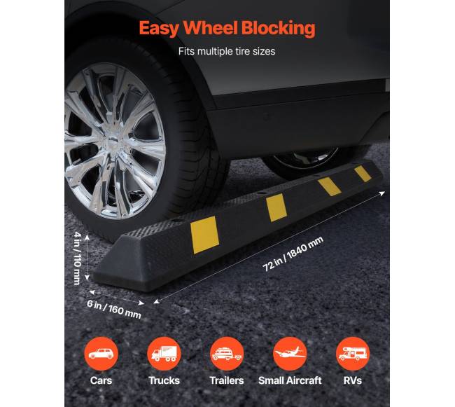 Automobilių stovėjimo ribotuvas 1840 mm, 2 vnt.1