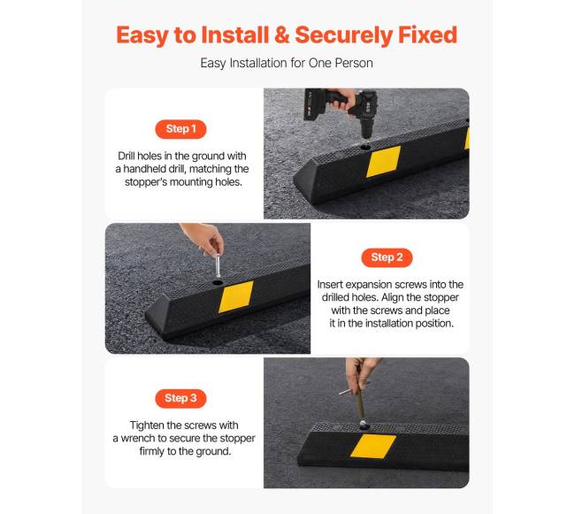 Automobilių stovėjimo ribotuvas 1840 mm, 2 vnt.4