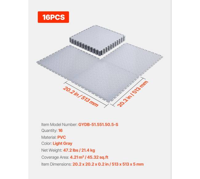 Garažo grindų plytelės jungtinės, 16 vnt6