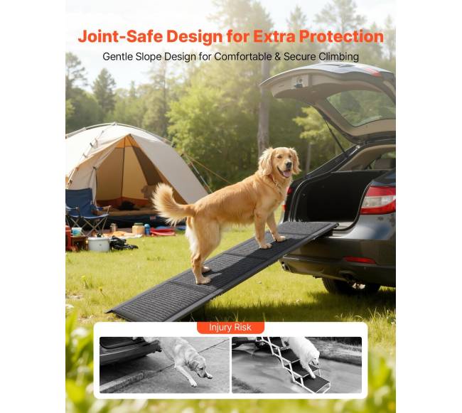 Automobilinė rampa šunims, 160 x 43,2 cm, 113 kg5
