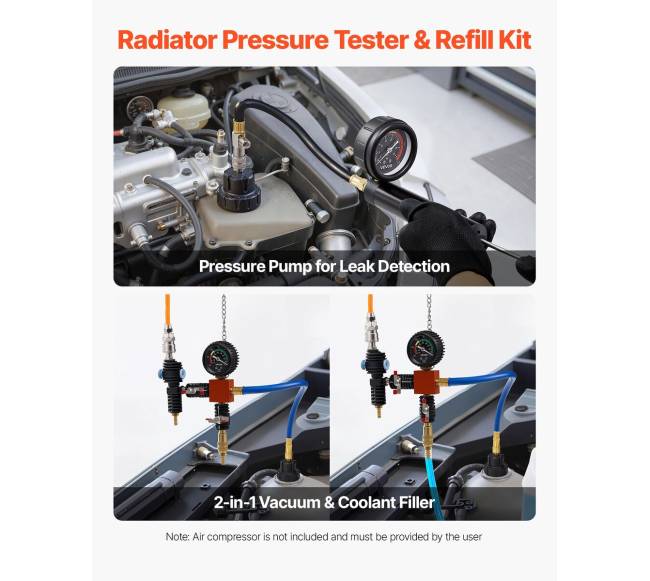 Antifrizo slėgio testavimo rinkinys, 47 vnt.1