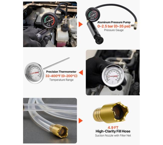 Antifrizo slėgio testavimo rinkinys, 47 vnt.5