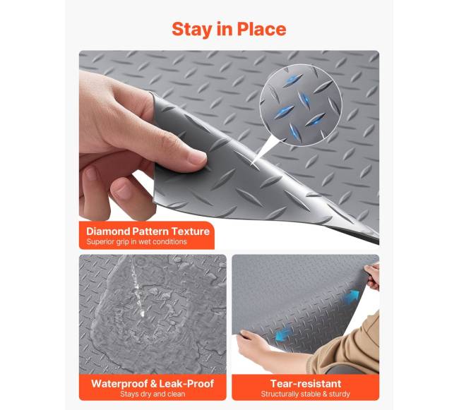 Garažo grindų kilimėlis 2,28 x 6,1 m, pilka3