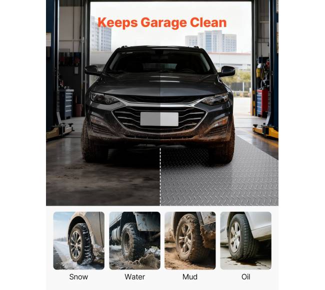 Garažo grindų kilimėlis 2,28 x 6,1 m, pilka6
