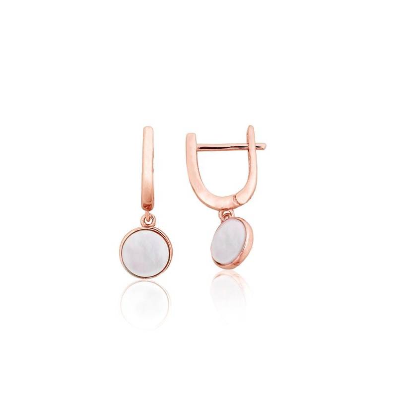 Sidabriniai auskarai ant cilindrinės spynos0