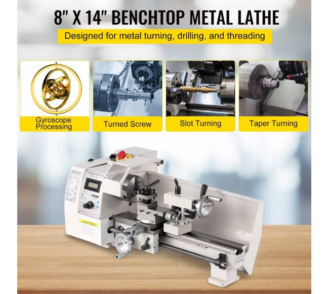 Mini metalo tekinimo staklės 8x14, 600W1