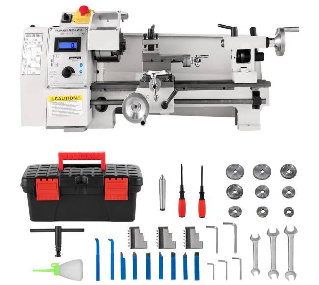 Mini metalo tekinimo staklės 8x14, 600W7