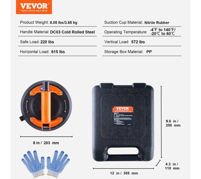 Stiklo siurbtukas su plieno rankena6