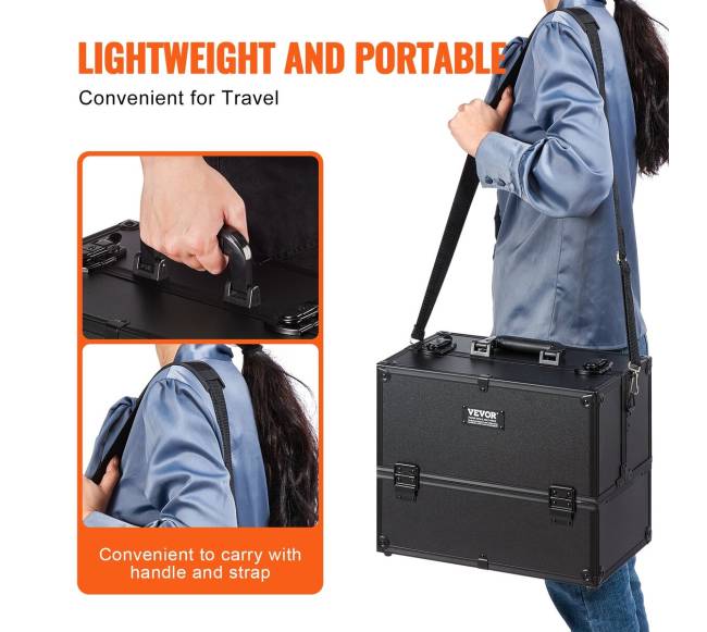 Didelis kosmetikos lagaminas su rankena3