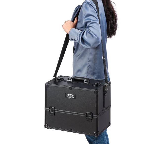 Didelis kosmetikos lagaminas su rankena7