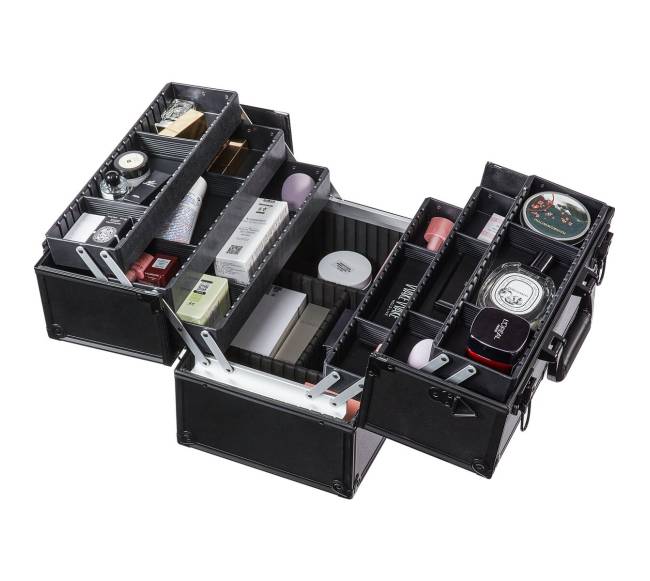 Didelis kosmetikos lagaminas su rankena10