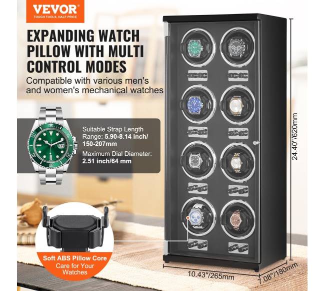 Laikrodžių vijoklis 8 automatiniams laikrodžiams1