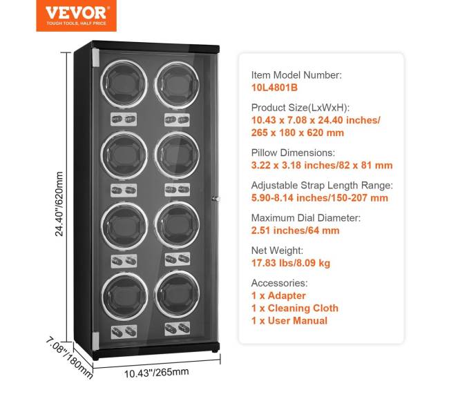 Laikrodžių vijoklis 8 automatiniams laikrodžiams6