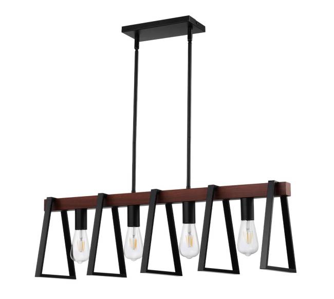 Virtuvės salos pakabinamas šviestuvas 4 šviesos0