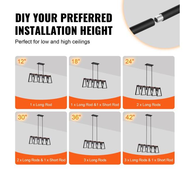 Virtuvės salos pakabinamas šviestuvas 4 šviesos1