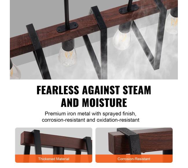 Virtuvės salos pakabinamas šviestuvas 4 šviesos3