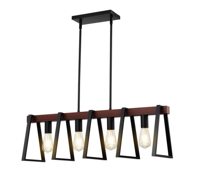 Virtuvės salos pakabinamas šviestuvas 4 šviesos9