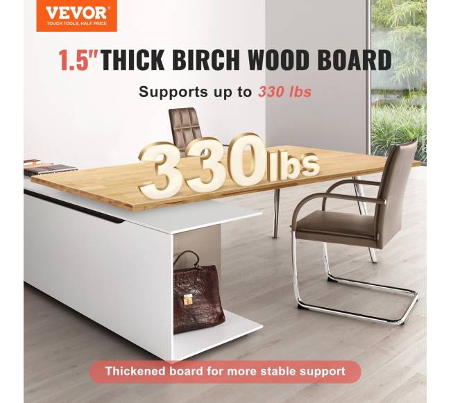 Klevo medžio stalo viršus 150 x 75 cm1