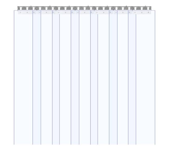 PVC durų užuolaidos šaldytuvams 107 x 213 cm10