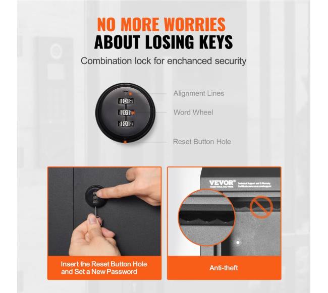 Vandeniui atspari sieninė dėžė su kodine spyna4