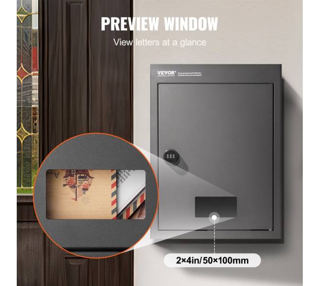 Vandeniui atspari sieninė dėžė su kodine spyna5