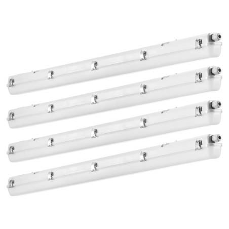 4 vienetai LED sandariniai šviestuvai 4ft 60W0