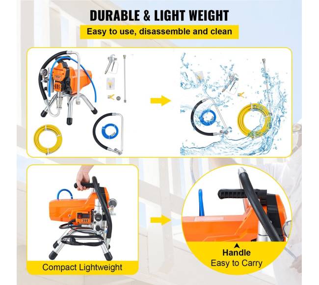 Aukšto slėgio sienų dažų purkštuvas 2000W4