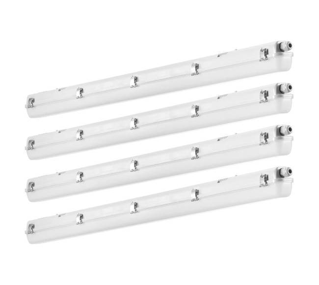 4 vnt. 122 cm LED šviestuvas reguliuojamas0