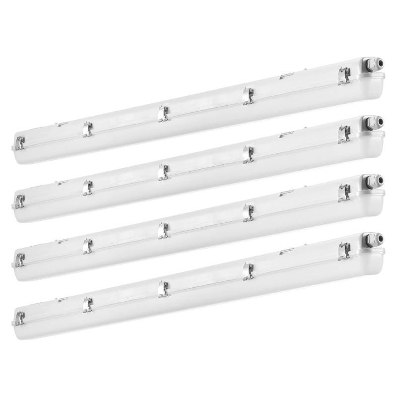 4 vnt. 122 cm LED šviestuvas reguliuojamas0