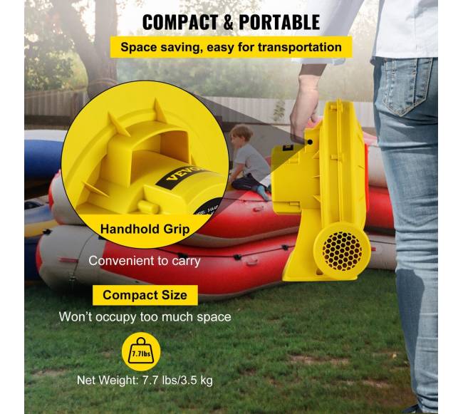 Pripučiamųjų batutų oro pūstuvas 450W4