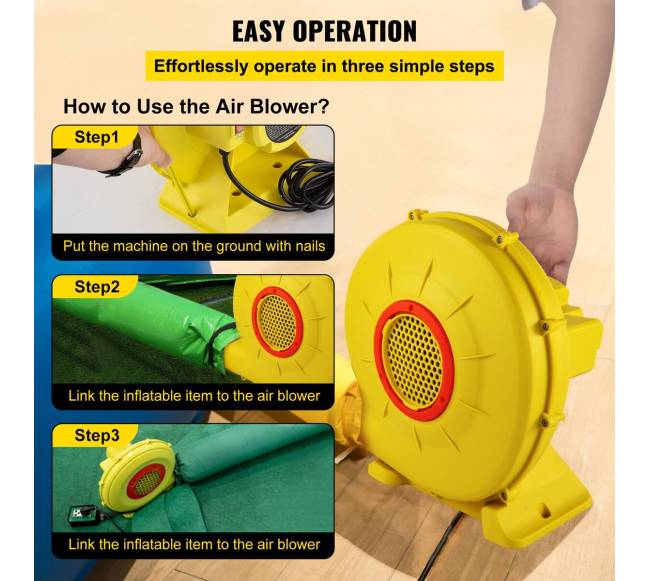 Pripučiamųjų batutų oro pūstuvas 450W5