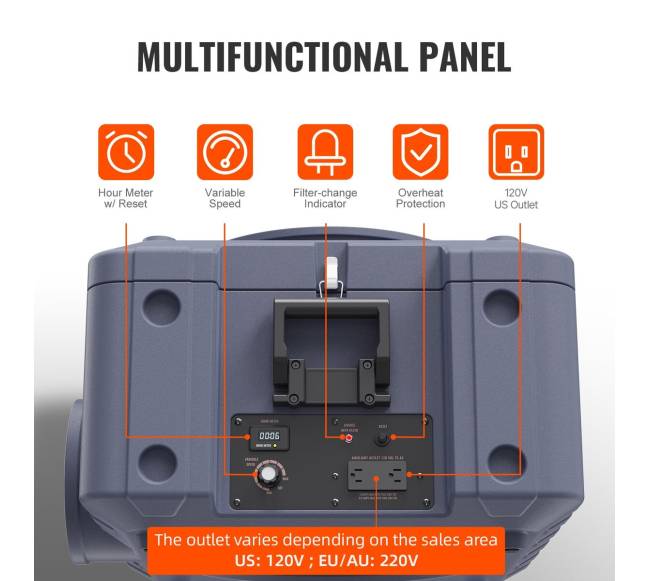 Oro valytuvas su 3 pakopų sistema3