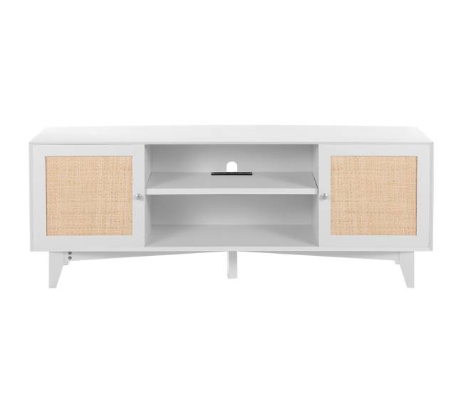 Rattan televizoriaus stovas 191 cm baltas9