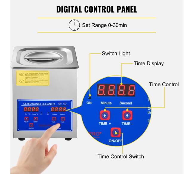 Ultragarsinė valymo mašina su šildytuvu 1.3L4