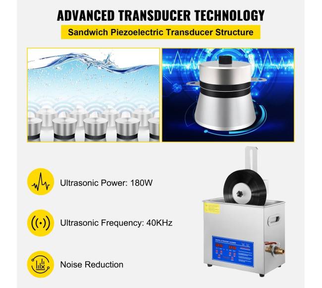 Ultragarsinis vinilų valymas 6 l talpos mašina2