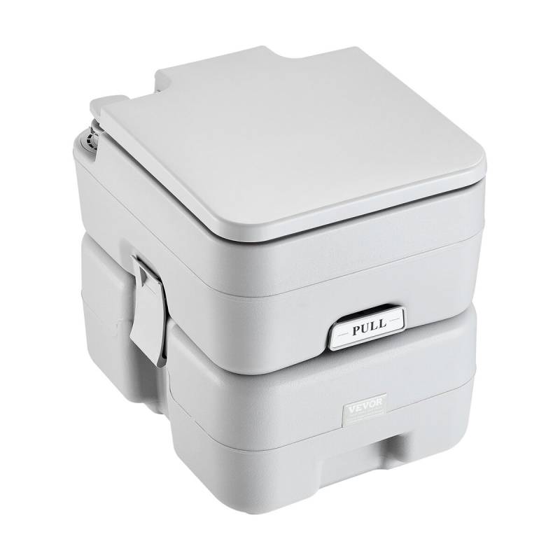 Nešiojamas tualetas su praplovimu ir krepšiu0