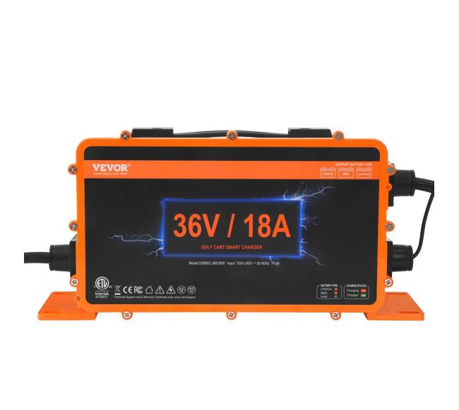 36 V 18 A golfo vežimėlio baterijos įkroviklis0